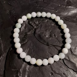 Jadeite de Birmanie - bracelet perles 6mm - 4ème chakra